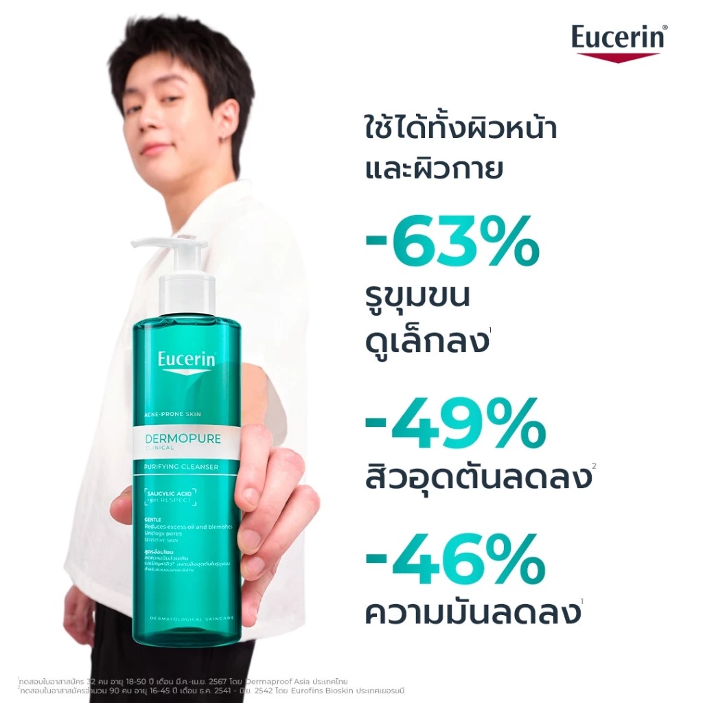 คลีนซิ่งเจล Eucerin Dermopure Clinical Purifying Cleanser