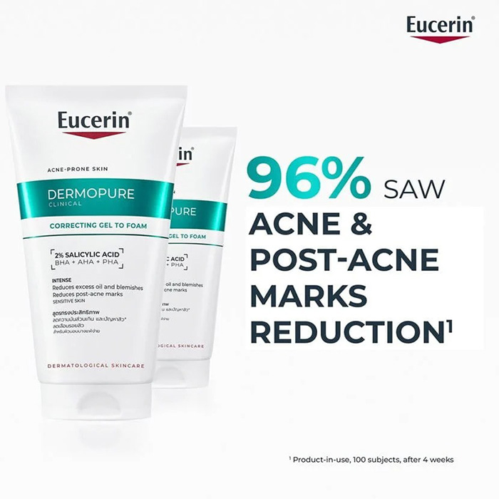 เจลโฟมล้างหน้า Eucerin Dermopure Clinical Correcting Gel to Foam