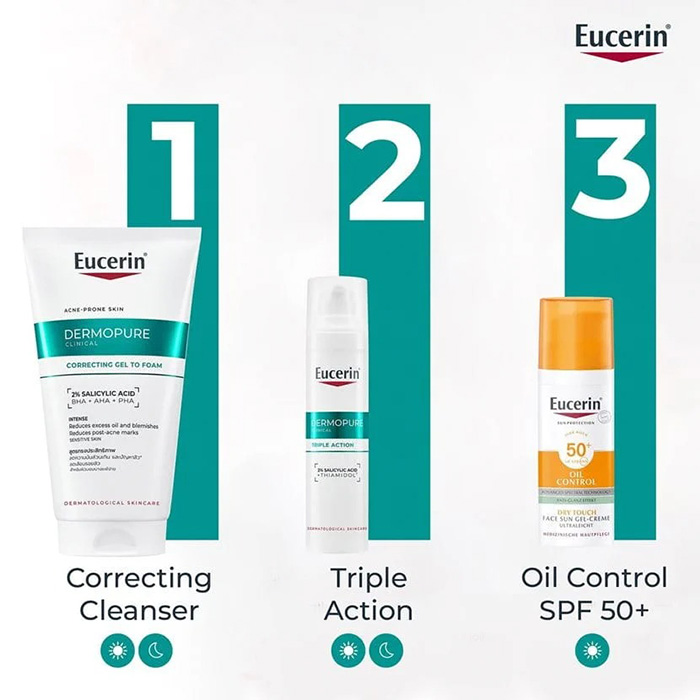 เจลโฟมล้างหน้า Eucerin Dermopure Clinical Correcting Gel to Foam