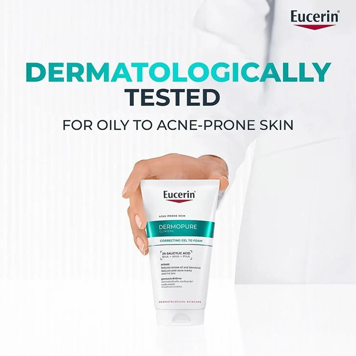 เจลโฟมล้างหน้า Eucerin Dermopure Clinical Correcting Gel to Foam