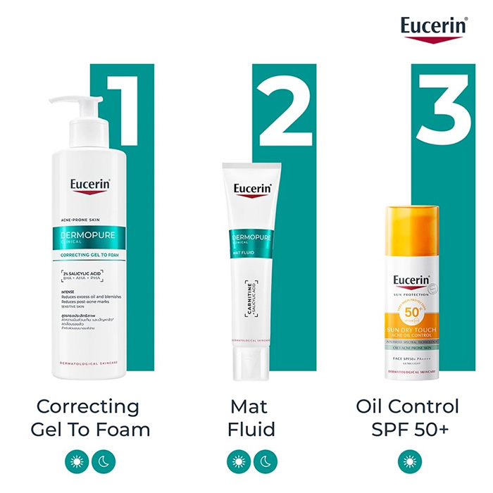 มอยส์เจอไรเซอร์ Eucerin Dermopure Clinical Mat Fluid