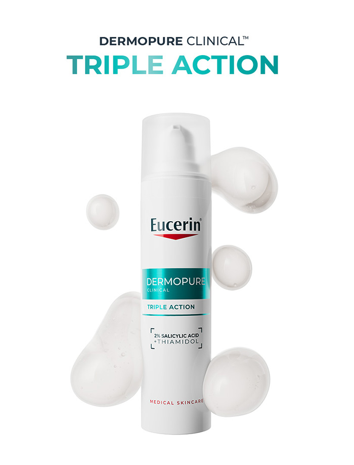 ครีมบำรุงผิวหน้า Eucerin Dermopure Clinical Triple Action