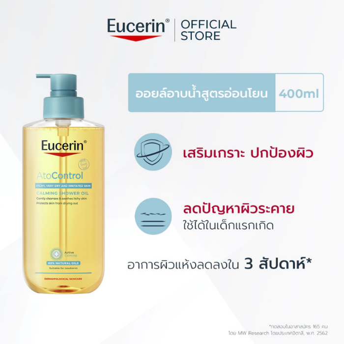 ออยล์อาบน้ำ Eucerin Omega Ato Calming Bath Shower Oil ออยล์อาบน้ำ Eucerin Omega Ato Calming Bath Shower Oil