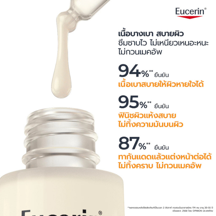 กันแดดเซรั่มวิตามินบูสต์ผิว Eucerin Sun Serum Oil Control SPF50+ PA++++