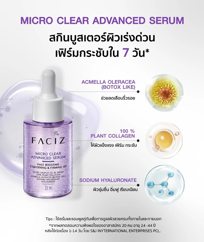 เซรั่ม Faciz Micro Clear Advanced Serum