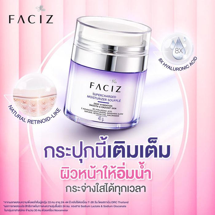 ครีมบำรุงผิวหน้า Faciz Supercharged Moisturising Souffle 