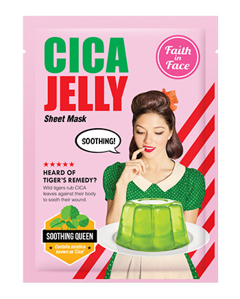 แผ่นมาสก์หน้า Faith in Face Jelly Sheet Mask - Cica