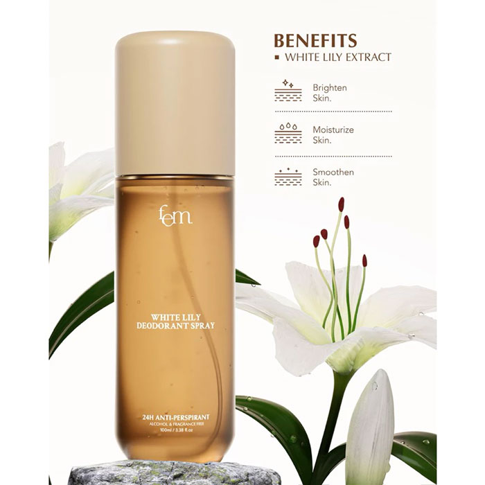 สเปรย์ระงับกลิ่นกาย Fem White Lily Deodorant Spray