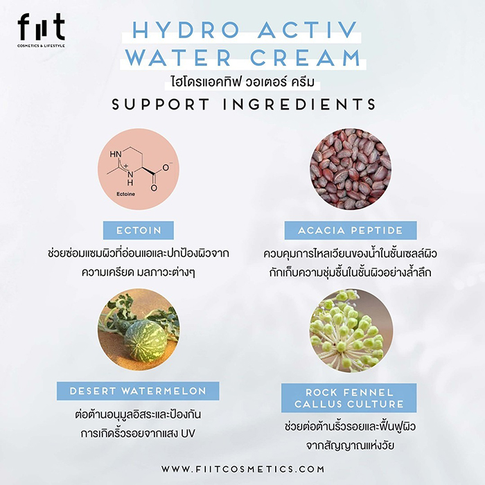 ครีมบำรุงผิวหน้า FIIT Hydro Activ Water Cream