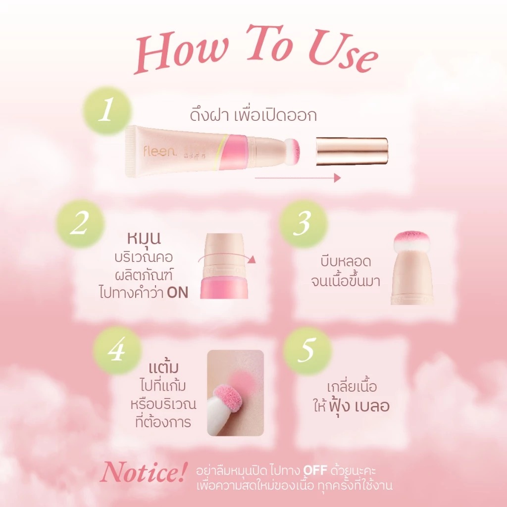 บลัชออน Fleen Beauty Soft Velvet Fluffy Cheek