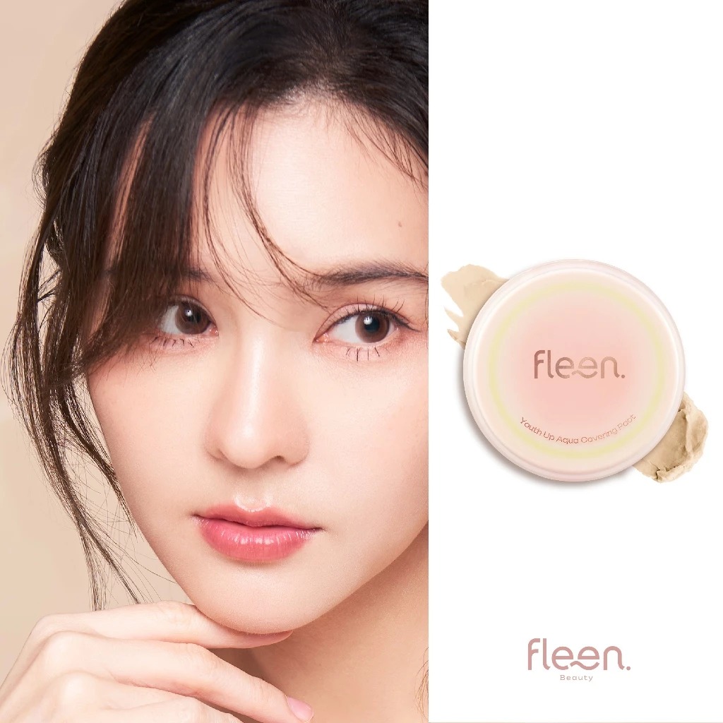 คุชชั่นน้ำแร่ Fleen Beauty Youth Up Aqua Covering Pact Cushion SPF50 PA+++