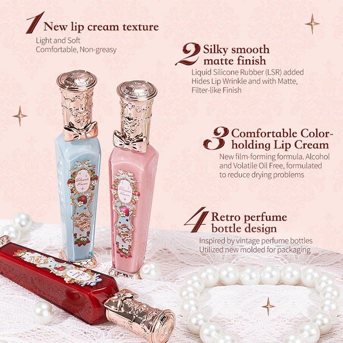 ลิปจิ้มจุ่ม ลิปเนื้อแมท Flower Knows Strawberry Rococo Cloud Lip Cream