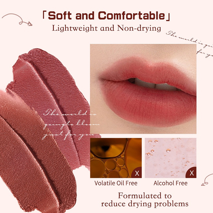 ลิปจิ้มจุ่ม ลิปเนื้อแมท Flower Knows Strawberry Rococo Cloud Lip Cream