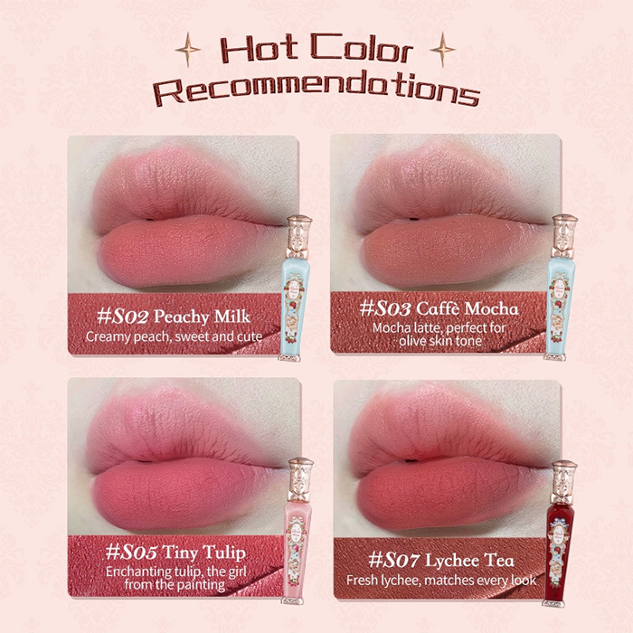 ลิปจิ้มจุ่ม ลิปเนื้อแมท Flower Knows Strawberry Rococo Cloud Lip Cream