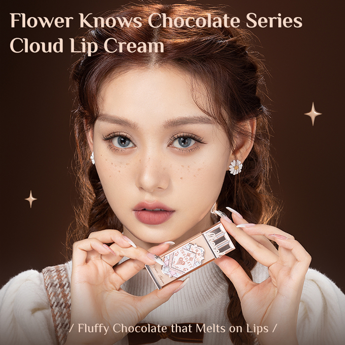 ลิปครีม Flower Knows Chocolate Wonder-Shop Cloud Lip Cream