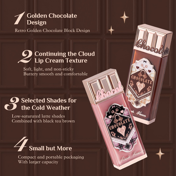 ลิปครีม Flower Knows Chocolate Wonder-Shop Cloud Lip Cream