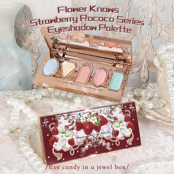 อายแชโดว์ Flower Knows Strawberry Rococo Series Five-Color Eyeshadow Palette