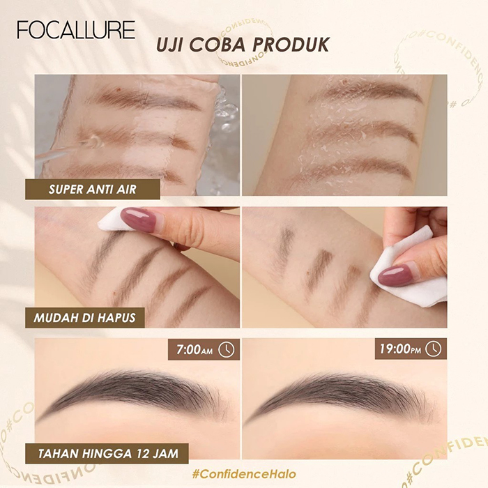 ดินสอเขียนคิ้ว FOCALLURE Sliding Eyebrows Pencil