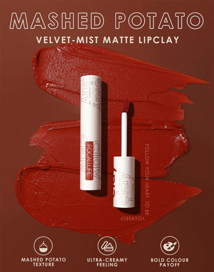 FOCALLURE True Matte Lip Clay ลิปสติก