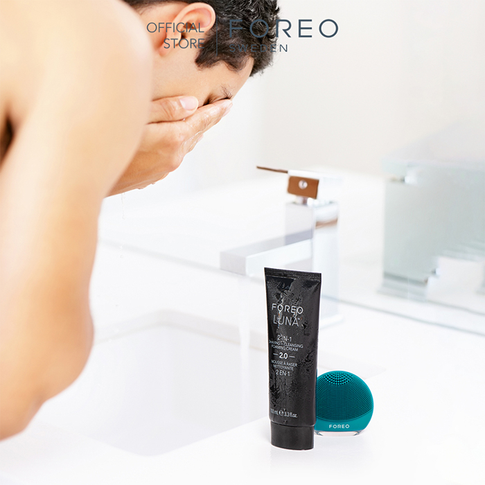 โฟมล้างสะอาดหน้าพร้อมเป็นครีมโกนหนวด FOREO Luna™ 2-In-1 Shaving + Cleansing Foaming Cream 2.0