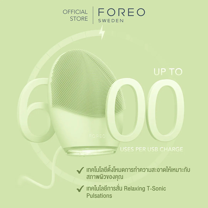 เครื่องล้างหน้าสำหรับผิวผสม FOREO Luna™ 4 Combination Skin 2 In 1 Smart Facial Cleansing & Firming Device