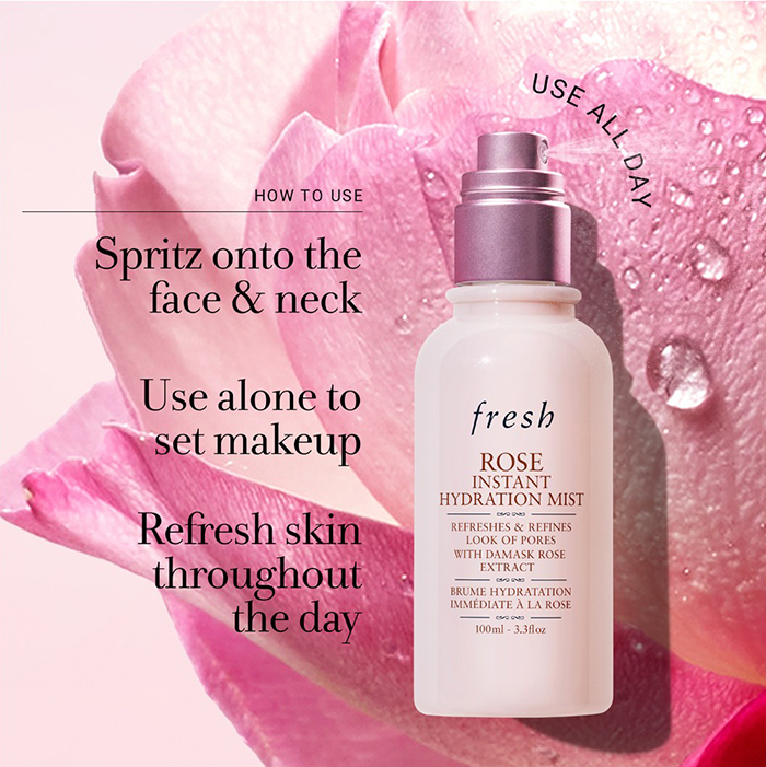 สเปรย์บำรุงผิวหน้า FRESH Rose Instant Hydration Mist