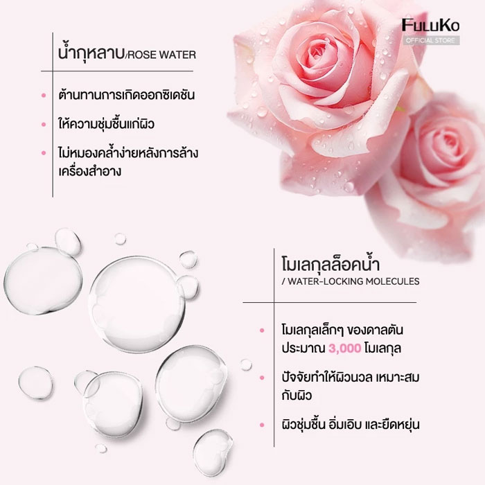 คลีนซิ่งวอเทอร์ Fuluko Mild Cleansing Water