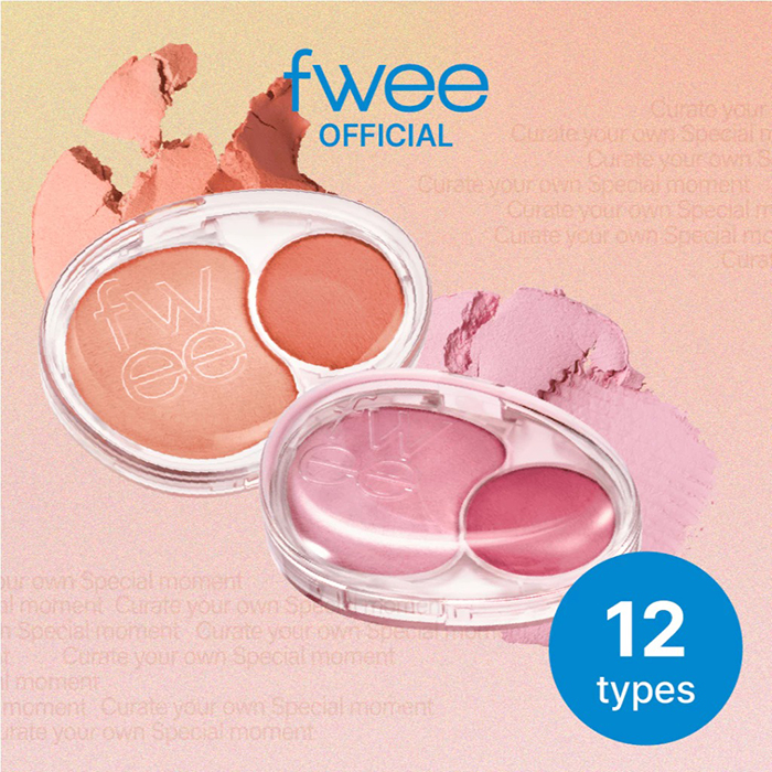 บลัชออน fwee Mellow Dual Blush