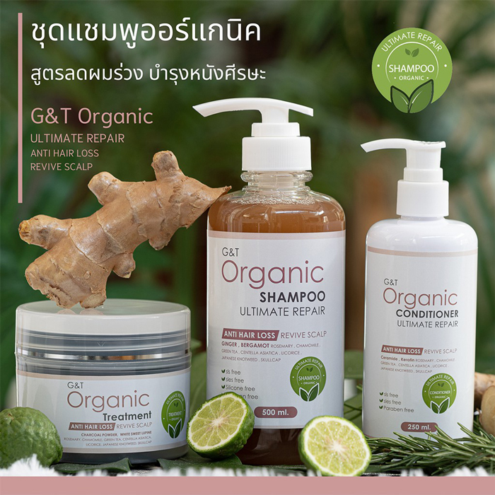 ครีมนวดผม G&T Organic Conditioner Ultimate Repair