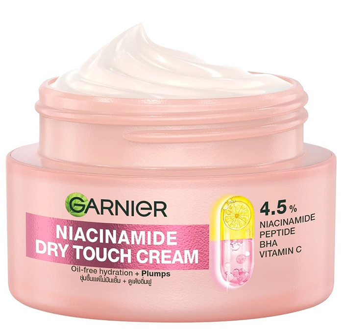 ครีมบำรุงผิวหน้า Garnier Dry Touch Cream Niacinamide