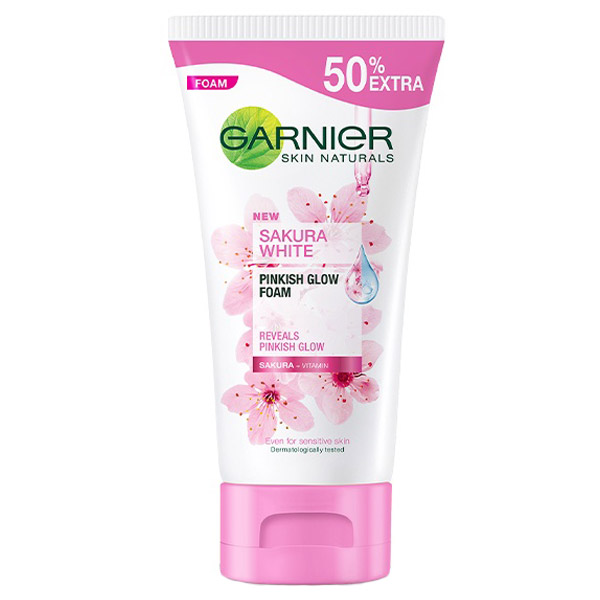 Garnier Sakura White Pinkish & Poreless Whip Foam วิปโฟม