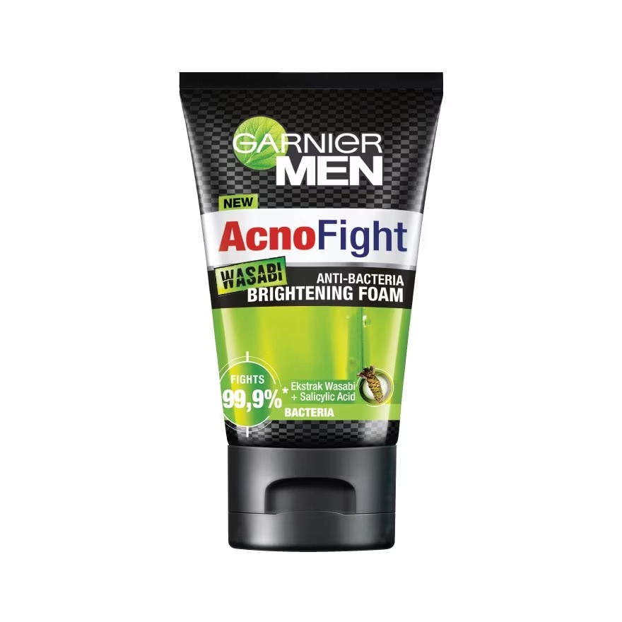 โฟมล้างหน้า GARNIER Men Acno Fight Wasabi Brightenning Foam