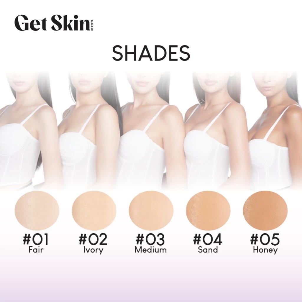 ครีมบำรุงผิวผสมรองพื้น Get Skin Better Skin Foundation SPF50+ PA++++ ครีมบำรุงผิวผสมรองพื้น Get Skin Better Skin Foundation SPF50+ PA++++
