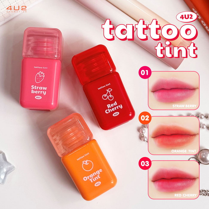 ลิปทินท์ 4U2 Tattoo Tint