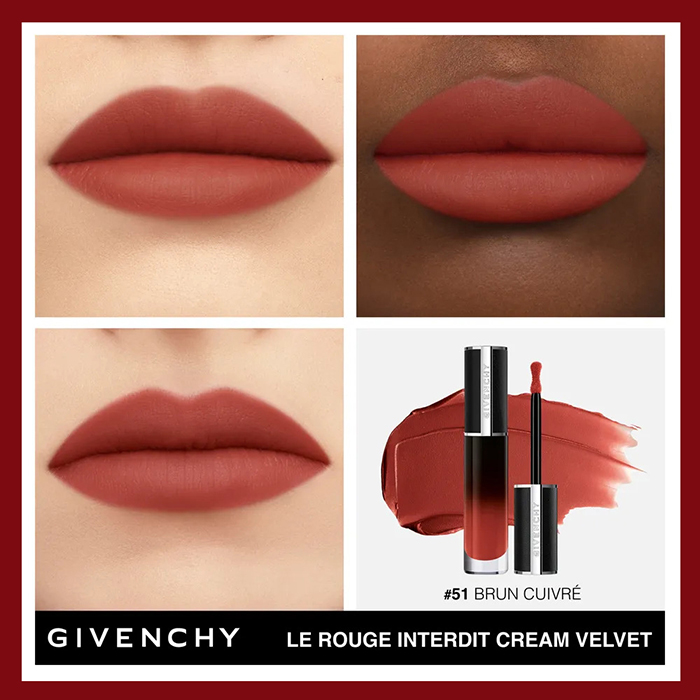 ลิปสติก GIVENCHY Le Rouge Interdit Cream Velvet Liquid Lipstick