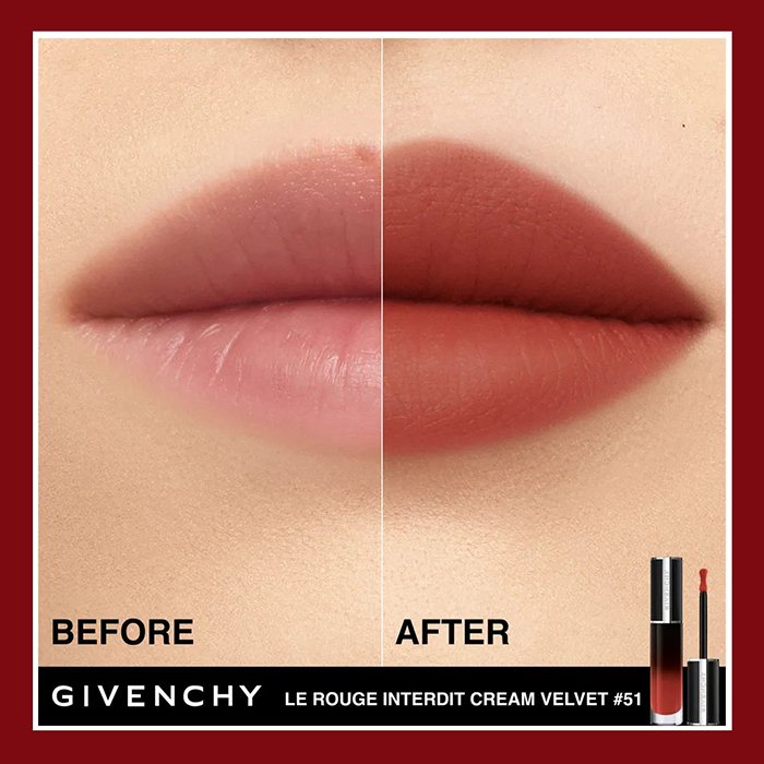 ลิปสติก GIVENCHY Le Rouge Interdit Cream Velvet Liquid Lipstick