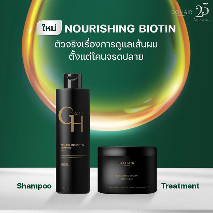 แชมพู GO HAIR Nourishing Biotin Shampoo