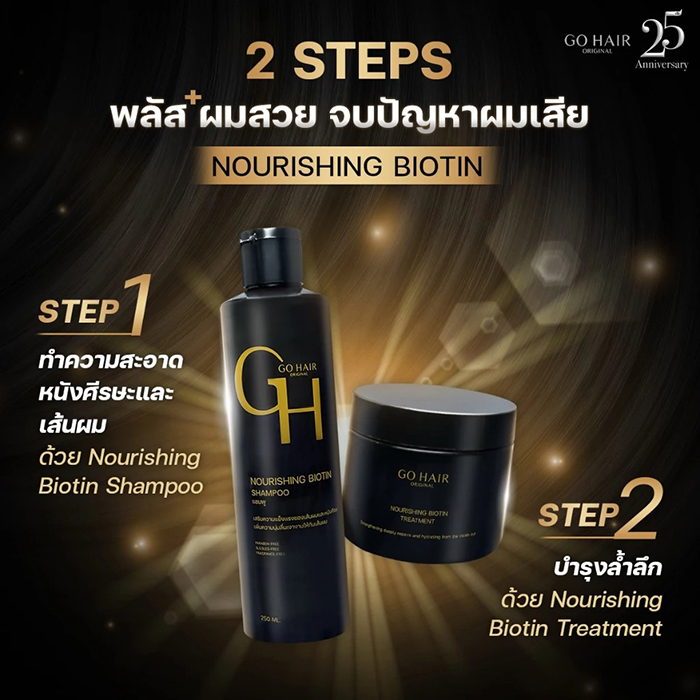 แชมพู GO HAIR Nourishing Biotin Shampoo