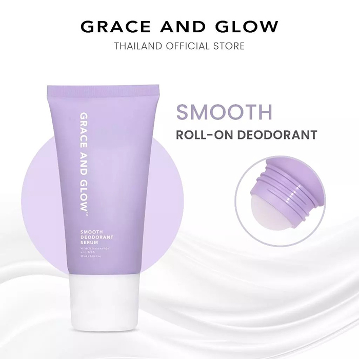 โรลออน Grace and Glow Bright & Smooth Deodorant Serum