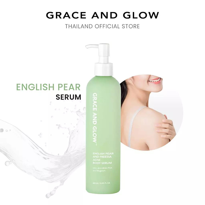 เซรั่มบำรุงผิวกาย Grace and Glow English Pear and Freesia Acne Body Serum