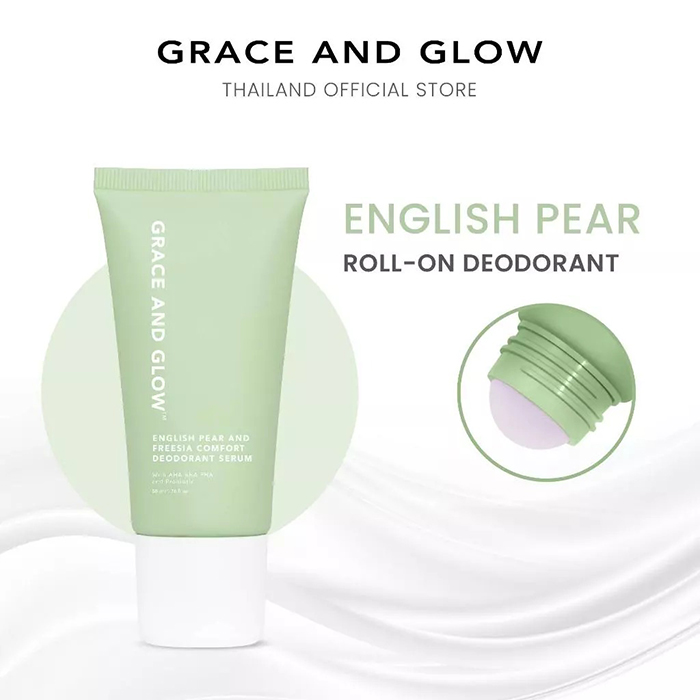 โรลออน Grace and Glow English Pear and Freesia Comfort Deodorant Serum