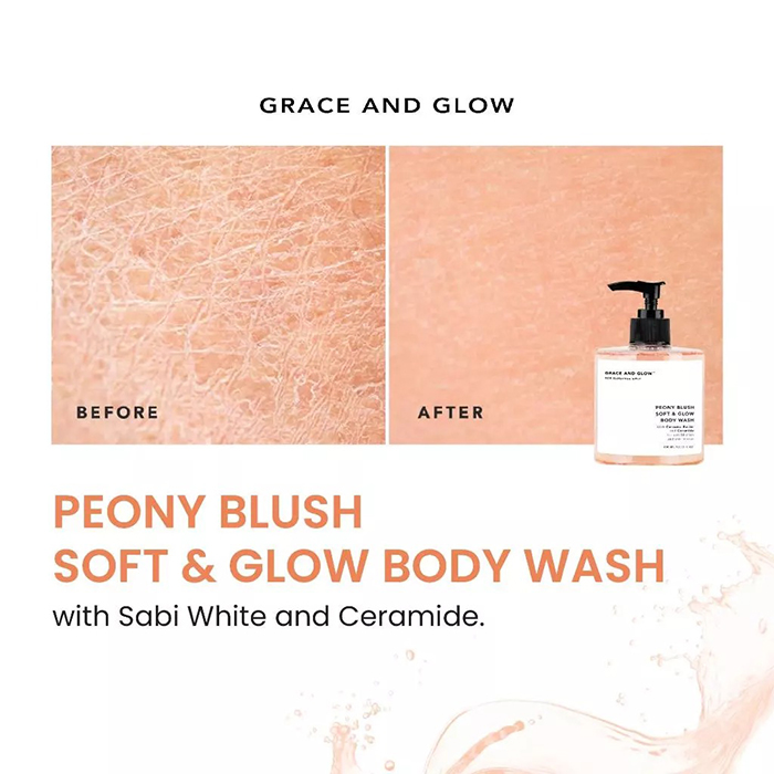 เจลอาบน้ำ Grace and Glow Peony Blush Soft & Glow Body Wash