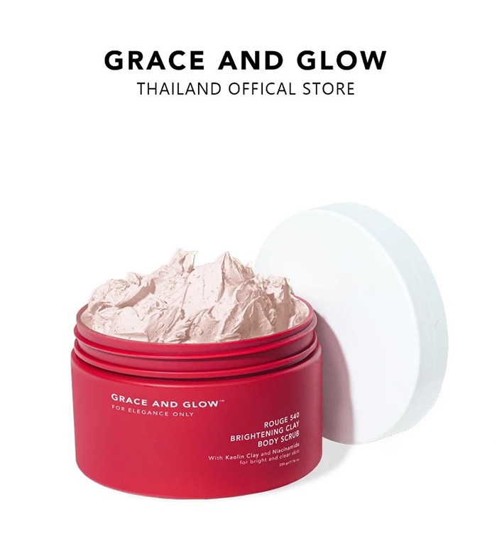 สครับผิวกาย Grace and Glow Rouge 540 Brightening Clay Body Scrub
