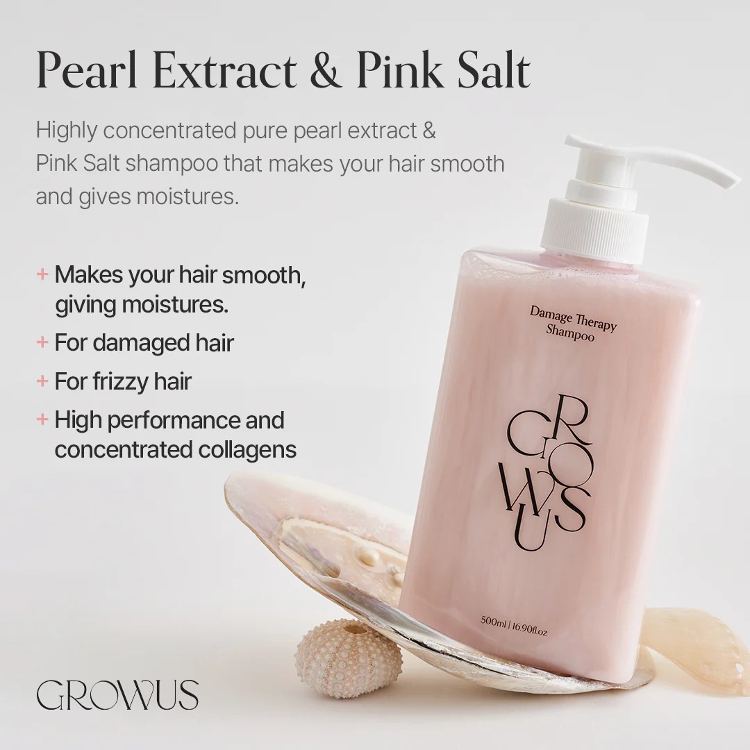 แชมพูทำความสะอาดเส้นผม GROWUS Damage Therapy Shampoo
