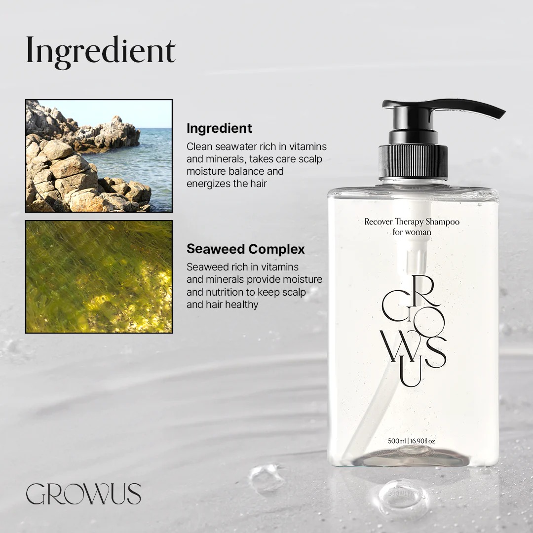 แชมพูทำความสะอาดเส้นผม GROWUS Recover Therapy Shampoo for Woman