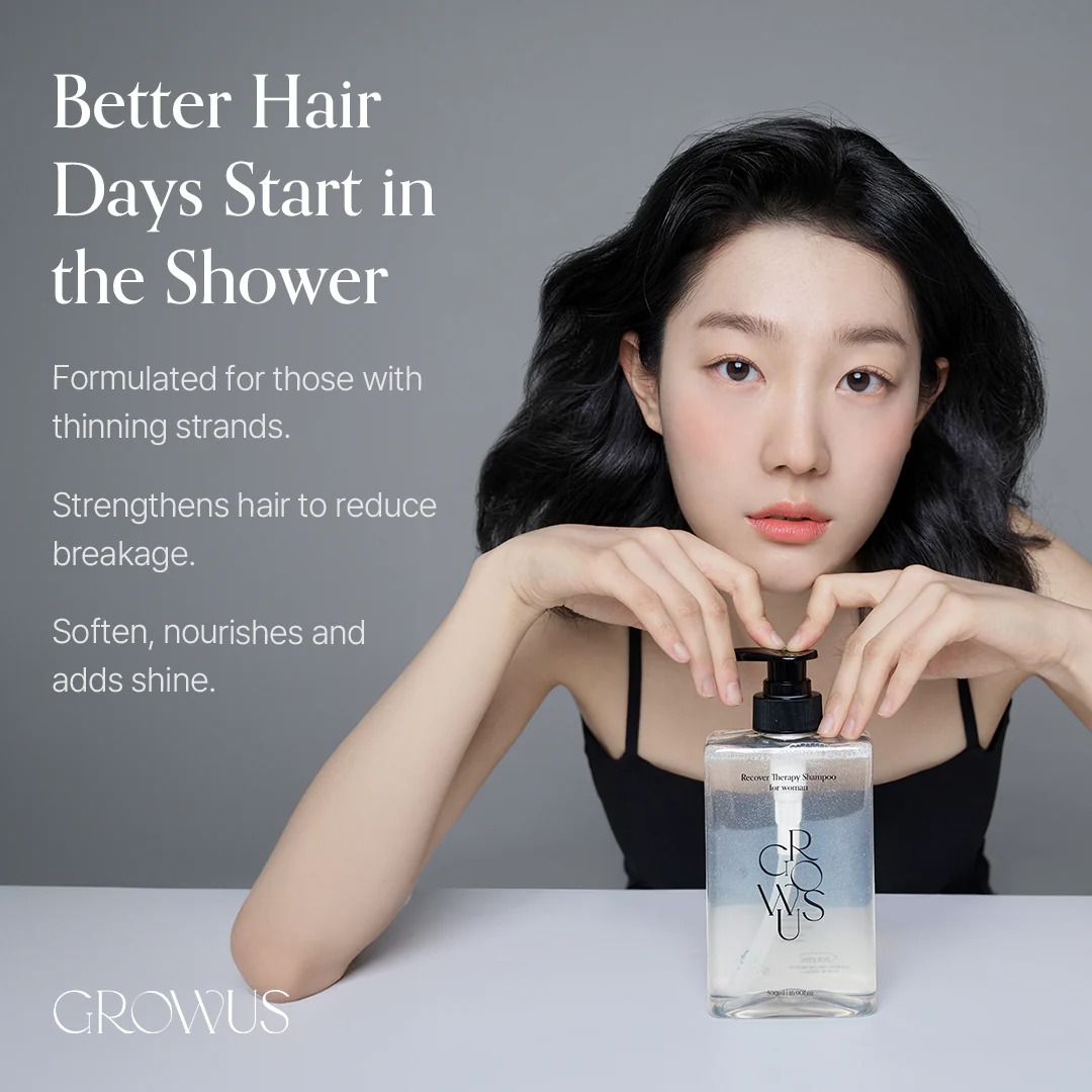 แชมพูทำความสะอาดเส้นผม GROWUS Recover Therapy Shampoo for Woman