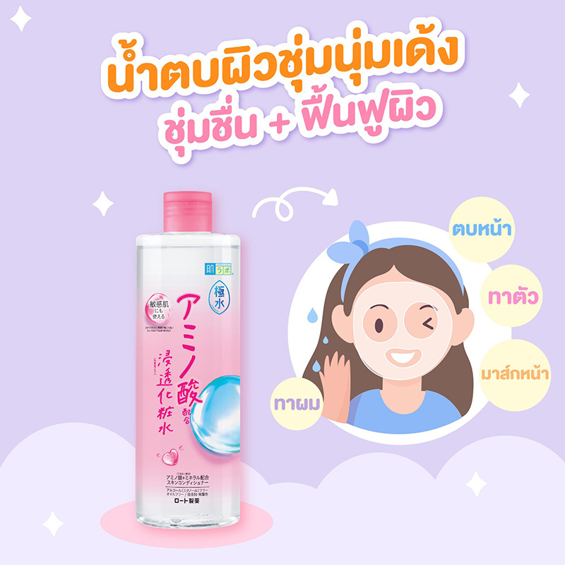 น้ำตบ เติมน้ำให้ผิว Hada Labo Kiwamizu Moisturizing Lotion