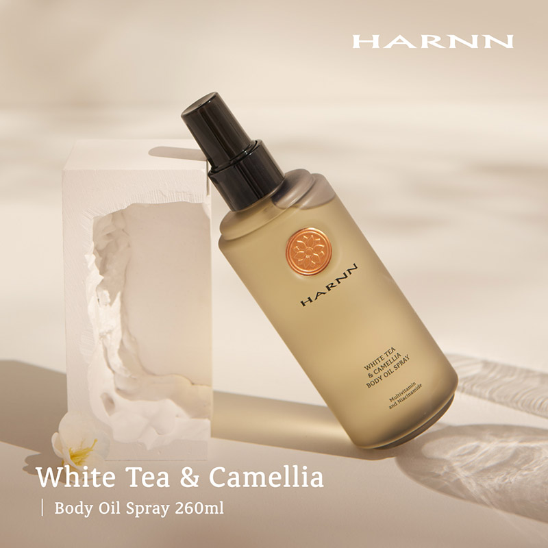 ออยล์บำรุงผิวกาย HARNN White Tea & Camellia Body Oil Spray