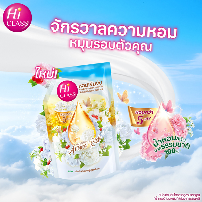 น้ำยาปรับผ้านุ่ม Hi CLASS Natural Intense Perfume
