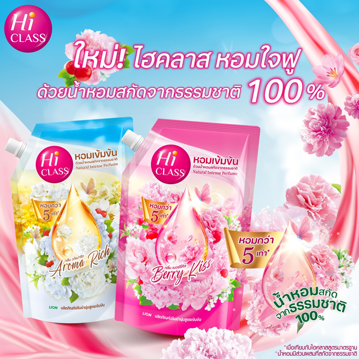 น้ำยาปรับผ้านุ่ม Hi CLASS Natural Intense Perfume
